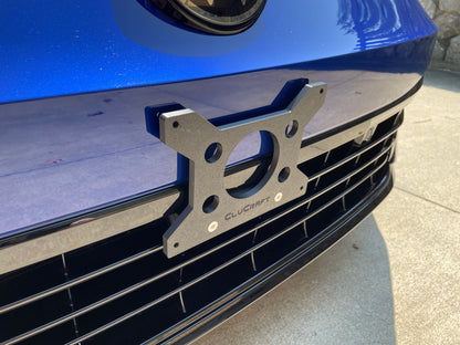 VW MK8 Golf R License Plate Bracket Center Mount | NO DRILL | CluCraft