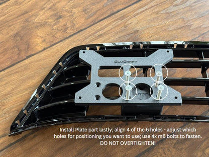 MK7 Golf R Front Mount License Plate Bracket | NO DRILL | CluCraft