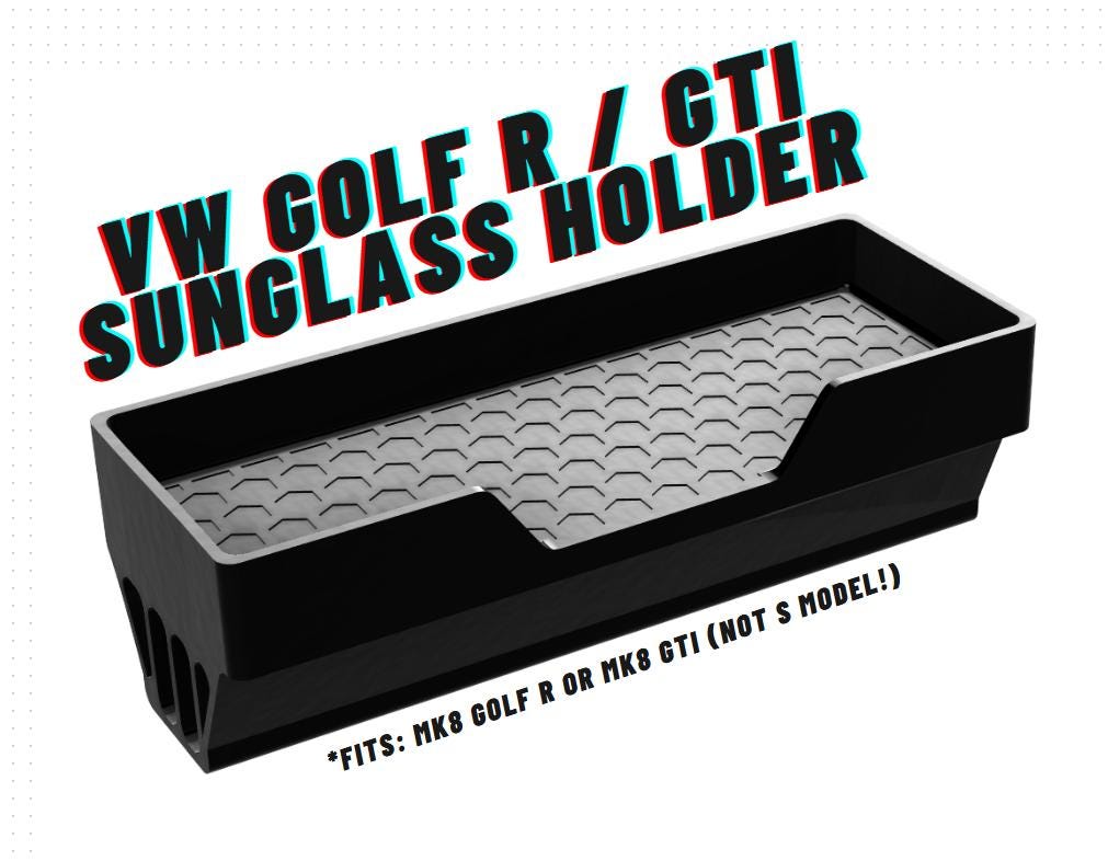MK8 Golf R & GTI Sunglasses Holder | STORE YOUR SUNGLASSES | CluCraft